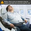 ZEBWAY Airplane Seat Belt Extender, Adjustable 7-32"" Airplane Seatbelt Extender