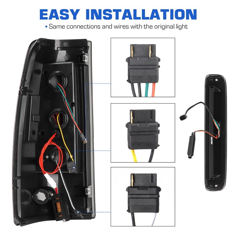 LED Tail Light +3rd Third Brake Cargo Lamp Fit for