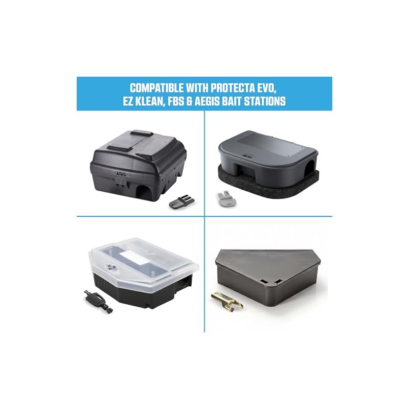 8 Pack Rodent Bait Station Keys for Protecta LP, EVO
