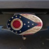 GRAPHICS & MORE Rustic Distressed Ohio State Flag Oval Tow