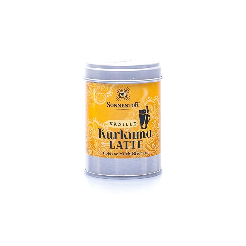 SONNENTOR Organic Turmeric Latte Vanilla Golden Milk (Tin) 60g (PACK