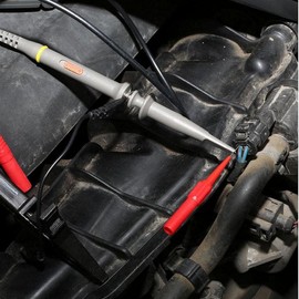 2pcs 0.7mm Piercing Probe Multimeter Pen Probe Piercer Car Repair Test Needle Flexible Tool Bit Dexterity Professional Electronic Measuring Instrument