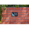 Badgemaster Modern Anthracite House Number Sign Plaque Stainless Steel Standoffs