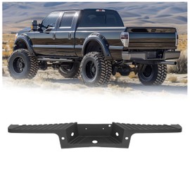 HECASA Rear Bumper Step Pad Compatible with 2008-2016 Ford F250 F350 F450 F550 F-250 F-350 F-450 F-550 Super Duty Replacement for FO1191131 9C3Z17B807AA W/Sensor Hole Plastic(PP) Black