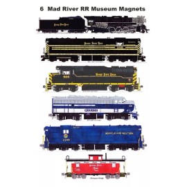 Mad River & Nickel Plate Museum 6 magnets Andy Fletcher