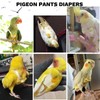 QBLEEV Bird Diaper Flight Suite, Reusable Parrot Nappy Cockatiel Clothes