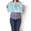 Faithful Prints World Map Poster Atlas Print Geography Educational Classroom