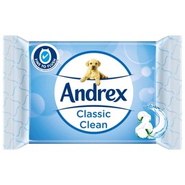 Andrex Classic Clean Washlets Moist Toilet Tissue, Plastic Free & Biodegradable