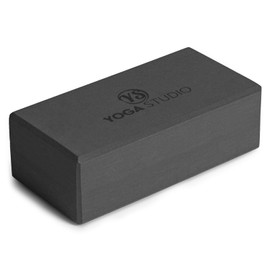 Yoga Studio Yoga Block High Density EVA Foam Gym Exercise Brick - Anti Slip, Bevelled Edges, Lightweight and Travel Friendly, Pilates Practice - Graphite Grey