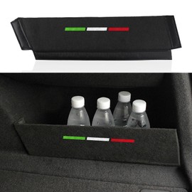 Car Rear Trunk Organizer Side Divider Board Sticker fits for Alfa Romeo Stelvio 2017 2018 2019 2020 2021 2022 2023 2024 2025 2026 Interior Accessories - for Stelvio ONLY