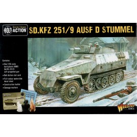 Bolt Action Sd.Kfz 251/9 Ausf D (Stummel) Half Track 1:56 WWII Military Wargaming Plastic Model Kit