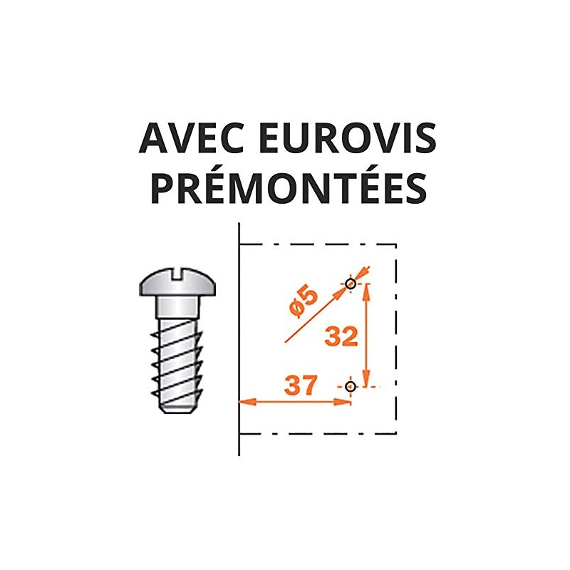 Salice 0mm Mounting Plate Euro Screw 2 Cam (1)