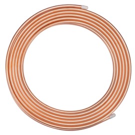 BELLA BAYS Copper Tubing 1/4" OD x 0.194" ID x 100Ft, 99.9% C12200 ASTM B280 Refrigeration ACR Tubing Seamless Soft Coil Round T2 Pure Copper Tube for HVAC System, Refrigerators, Industry, DIY