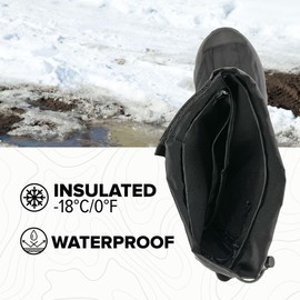 NEOS Voyager GP Waterproof and Wind Resistant Men's Overshoes, Black, Large