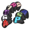 9PCS Golf Club Head Covers Waterproof PU Numbered Golf Club