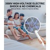 MOSQZAP Electric Fly Swatter 2 Pack, Foldable Bug Zapper Racket
