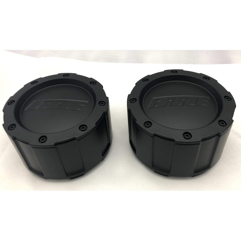 Eagle Matte Black Wheel Center Cap Set of Four #