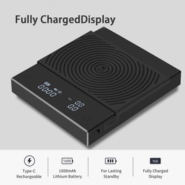 TIMEMORE Coffee Scale Basic 2.0 Electronic Espresso Scale with with Timer,2000 Grams and Water Flow Rate and Timer Function, Free Switching of Ounce/kg Units