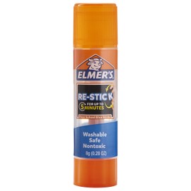 Elmer’s Re-Stick School Glue Sticks, 0.28-Ounce Glue Sticks, 6 Count