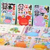 JOYIN 36 Pcs 9"x6" Sea Animals Make a face Stickers