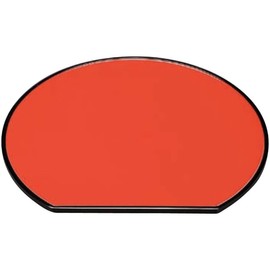 J-kitchens Wooden Shaku 2 Asabuchi Half Moon Obon Tray Tray Vermilion Black Made in Japan
