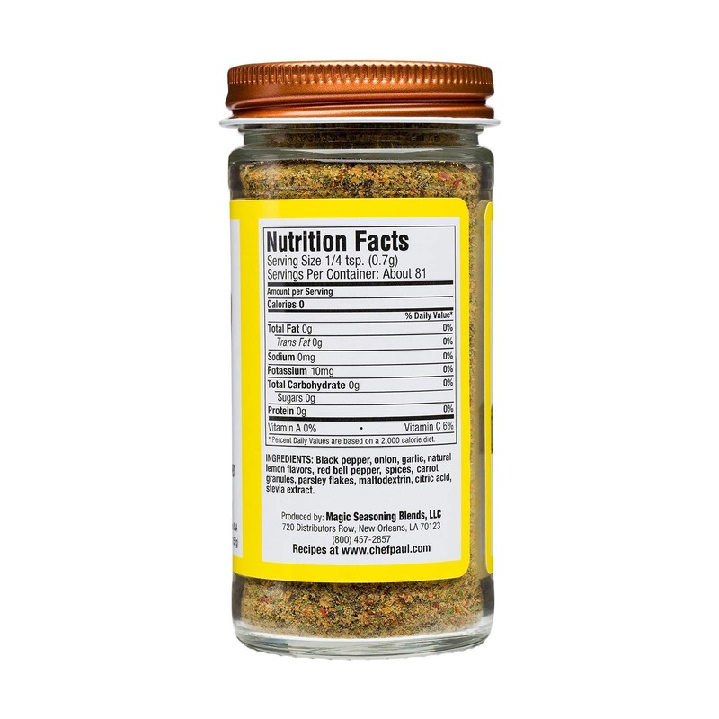 Chef Paul Magic Seasoning Blends Lemon and Cracked Pepper Seasoning