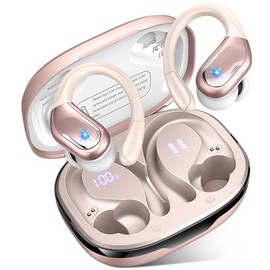 Auriculares inalámbricos, 75H Bluetooth 5.4 Auriculares deportivos IP7 impermeables, auriculares inalámbricos para correr con micrófono ENC con cancel