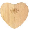 'Marigold Glory Flower ' Wooden Heart Shaped Chopping/Cutting Board (WB00080940)