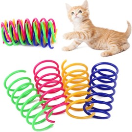 20 Piezas de Juguetes para Gatos y Gatitos, Resortes de Juguete para Gato, Juguetes Interactivos de Resorte para Gatos, Juguete de Resorte Helicoidal para Entrenamiento de Juego Excelentes pare Gatos