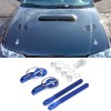 SDeelCase Blue Steel Hood lock Pin Mount Security Hardware Latch