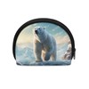 Zanxiantu Polar Bear Mini Cosmetic Bag for Purse Change Pouch