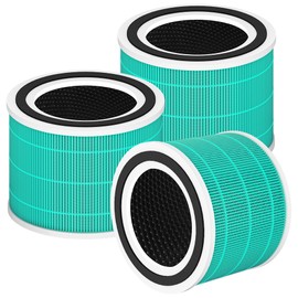 240 True HEPA 14 Toxin Absorber Replacement Filter Compatible with Puroair 240, 3-in-1 True HEPA Filter Replacement, Grade True HP-14 with Activated Carbon Filter, 3 Pack, Green