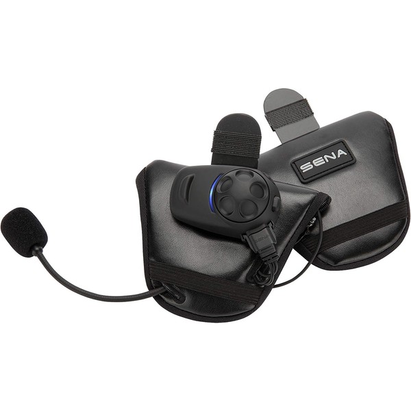 Sena SPH10H-FM-01 Motorcycle Bluetooth Stereo Headset and Intercom with Built-in FM Tuner for Half Helmets, black