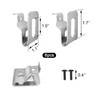 FTONOM5 6pcs Replacement Belt Clip Hooks and Matching Screws Power