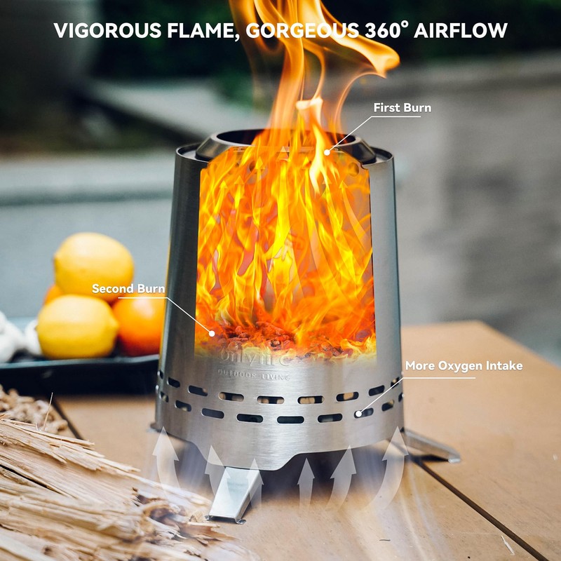 ONLYFIRE OUTDOOR LIVING 2 in 1 Portable Fire Pit with