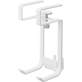 Yamazaki 1640 Under Shelf Dryer Hanger White Body: W 3.2 x D 3.3 x H 7.4 inches (8.2 x 8.5 x 18.8 cm), Tower Dryer Holder, T-Shaped Dryer Compatible
