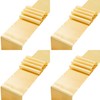Counfeisly 4pcs Gold Satin Table Runners 12" x 108", Elegant