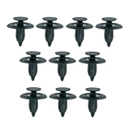 Xtremeauto® Black 6mm Hole Plastic Car Fixing Clips x 10 Includes Sticker Part Number XA32A