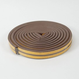Unbranded 16.4FT Weather Stripping Seal Strip for Doors & Windows Self-Adhesive Brown