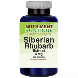 Vitamins Because Siberian Rhubarb Extract 4mg (Rheum rhaponticum) 200 Caps Vitamins Because
