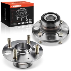 A-Premium 2 x Rear Wheel Bearing and Hub Assembly with 4-Lug Compatible with Honda Civic 1992-1995/1999-2000, Civic del Sol 1993-1997 & Acura Integra 1994-1997, with Rear Disc