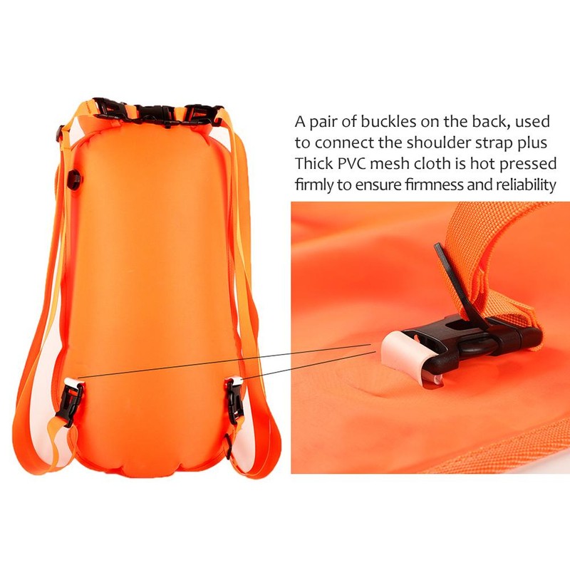 Swimming Buoy Safety Buoy Double Backpack Swimming Training Buoy Water
