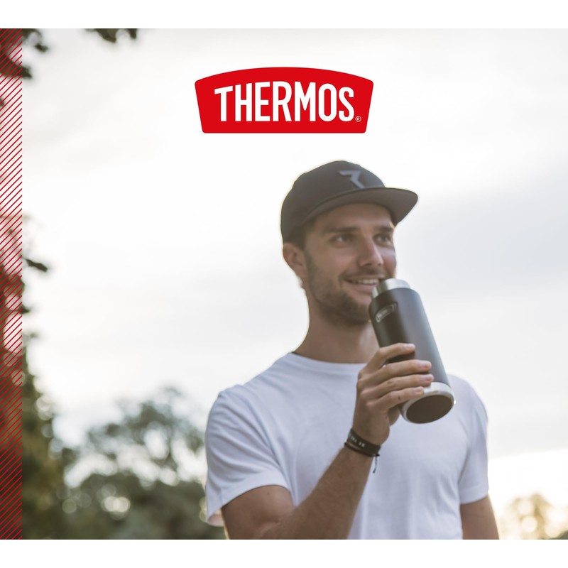 THERMOS Icon Beverage Bottle 0.71 L, Dark Grey/Graphite Matt, Stainless