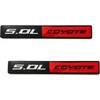 Fidida 2PC 5.0L Coyote Emblem Decal Car Engine Letters Decal
