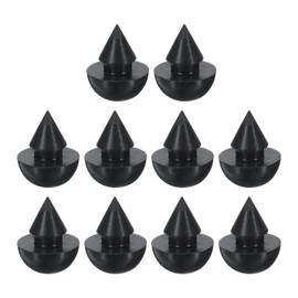 uxcell 10pcs Hole Plug 3/16 Inch (6.1mm) Button Plugs Fit for 4.5mm Hole, Snap in Locking Hole Tube Plug Silicone Tube Waterproof Plug Tube Plug, Black
