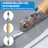 HOMWMPA Window Screen Repair Kit, Screen Spline, Screen Roller Tool,