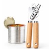 Zorgons Heavy Duty Manual Can Opener with Wood Handles, Smooth