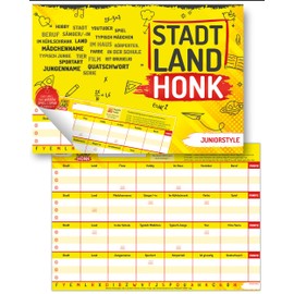 - Junior Edition - City, Country, River children's board game | 50 sheets for an extra long gaming experience DIN A4 | Family game for young and old