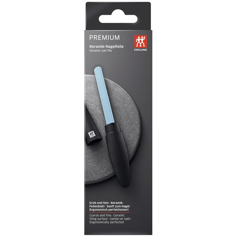 ZWILLING Ceramic Nail File with Coarse and Fine Side, Premium,