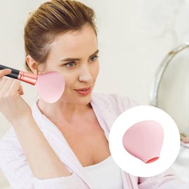 Fundas para brochas de maquillaje, soporte para brochas de maquillaje para viajes y hogar, funda organizadora de silicona reutilizable para cepillos, protectores de brochas de maquillaje a prueba de